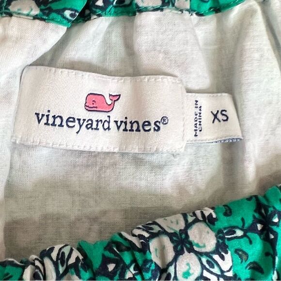 Vineyard Vines Tie Back Magnolia Tank Top Blouse Sleeveless Green - Picture 6 of 7
